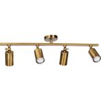 Mylights Dörtlü Eskitme LED Spot Avize Aplik Armatür Gün Işığı LED Apmullü - Ahşap - 1