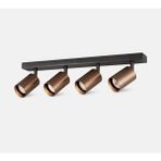 Mylights GU10 Kahverengi Hareketli Başlık Siyah Metal Gövdeli LED Spot Tavan Avize Duvar Aplik Modern Tasarım Enerji Tasarruflu DÖRTLÜ OSRAM AMPÜL - Kahverengi - Siyah - OSRAM TASARRUFLU AMPÜL RENK SEÇENEKLİ