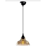 Mylights Her Oda ve Mekan Için Şık Tasarım Duy E27 Max 100W LED Yada Tasaruflu Ampul Kullanlır Ampul Hariçtir - Bal Cam