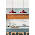 Mylights ıdır Metal Kırmızı Sarkıt Avize Modern Spor Avize 35CM Salon Mutfak Koridor Cafe Restorant Yatak Odası