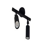 Mylights İkili Led Spot Aplik Avize Armatür Harekli Metal Gün Işı Led Ampul Dahildir