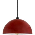 Mylights Kırmızı Içi Beyaz Metal Sarkıt Avize 30 cm - Ahşap - 1