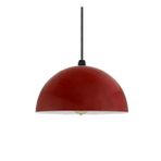Mylights Kırmızı İçi Beyaz Metal Sarkıt Avize 30 Cm