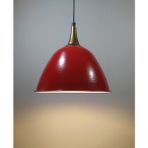 Mylights Kırmızı Vintage Metal Sarkıt Avize Bronz Askılı - Ahşap - 1