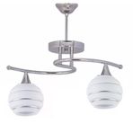 Mylights Krom İkili Spor Modern Avize Opal Cam