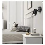 Mylights Led Aplik Led Spot Metal Siyah Hareletli Duvar Aplik Günışığı Ledli