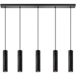 Mylights Masa Üstü Ada Üstü 120 cm Metal Modern LED Avize Os-Ram LED Ampul 3000K - 5 - Siyah