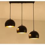Mylights Masa Üstü Küre Metal Sarkıt Avize Kasa 60 cm - Siyah - 3