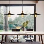 Mylights Masa Üstü Retro Metal Sarkıt Avize Üçlü Sıralı 120CM En En 40CM - Ahşap