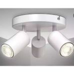 Mylights Mat Beyaz Avize LED Spot Üçlü Hareketli Başlık Metal Günışığı veya beyaz tasarruflu led Ampül osram veya panasonic ampul ile - 3