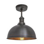 Mylights Mat Siyah 30 cm Retro Rustik Tavan Avize Rustik Avize