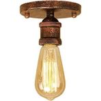 Mylights MYL002413 Bakır Armatü Eskitme Bakır 10x10 cm Eskitme Patinalı Tavan Avize Aplik