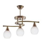 Mylights Opal Camlı Üçlü Tavan Plofonyer Avize