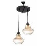 Mylights Retro İkili Sarkıt Avize Bal Cam 30 Cm