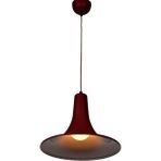 Mylights Retro Kırmızı Içi Beyaz Metal Sarkıt Avize - Ahşap - 1