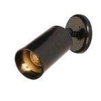 Mylights Retro Mafsalı Parlak Siyah Led Aplik Led Spot Ampul Dahildir Günışığı