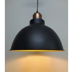 Mylights Retro Rustik Bakır Asklı Metal Srkıt Avize Siyah İçi Altın