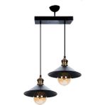 Mylights Retro Rustik Ikili Sarkıt Avize Vintage Avize - Ahşap - 1