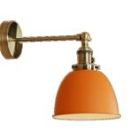 Mylights Retro Rustik Mafsalı Hareketli Duvar Lambası Hareketli Tutuncu Aplik
