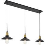 Mylights Retro Rustik Masa Üstü Sarkıt Üçlü Avize 120 cm - Ahşap