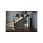 Mylights Retro Rustik Masa Üsütü Metal Sarkıt Avize Üçlü 100 cm En - Ahşap
