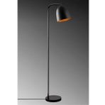 Mylights Retro Rustik Mat Siyah Yerden Aydınlatma Köşe Lambası Lambader