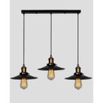 Mylights Retro Rustik Metal Sarkıt Masa Üsüt Sıralı Avize - Ahşap - 1