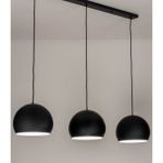 Mylights Retro Rustik Metal Sarkıt Üçlü Masa Üsütü Sıralı Küre 60 cm Taban - Siyah - 3
