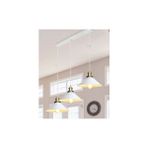 Mylights Retro Rustik Üçlü Avize Sıralı Masa Üstü Avize Sarkıt Beyaz Metal Avize 0 cm En - 3