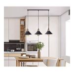 Mylights Retro Rustik Üçlü Masa Üstü Sıralı Avize 60Cm En