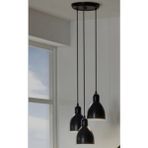 Mylights Retro Rustik Üçlü Metal Sarkıt Vintage Avize - Ahşap - 1