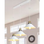Mylights Retro Rustik Üçlü Sarkıt Sıralı Avize 60 cm En Masa Üstü - Ahşap - 1