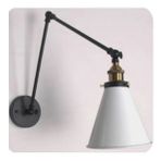 Mylights Retro Rustik Vintage Metal Akrobatik Aplik Okuma Lambası