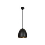 Mylights Retro Rustik Vintage Metal Sarkıt Avize Siyah Içi Altın - Ahşap - 1