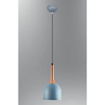 Mylights Retro Rustik Vintage Metal Sarkıt Mavi Tekli Avize