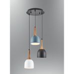 Mylights Retro Rustik Vintage Üçlü Sarkıt Avize - Ahşap - 1