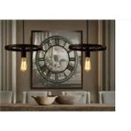 Mylights Retro Sıralı Ikili Avize Kafes Avize En 60 cm - Ahşap - 1
