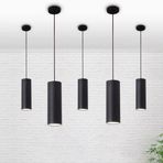 Mylights Retro Siyah Gu10 Duylu Led Sarkıt Metal Sarkıt Avize Masa Üstü Sarkıt Ampul Dahildir