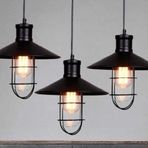 Mylights Retro Üçlü Masa Üsüt Sarkıt Avize Kafes 60 Cm