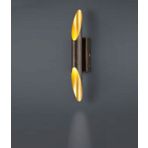 Mylights Retro Vintage Çift Led Aplik Gu10 Led Ampul Dahilidir Bakır Patinalı Gu10 Led Ampul