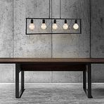 Mylights Retro Vintage Masa Üstü Metal Sarkıt Avize Rustik Sarkıt En 100 Cm