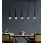Mylights Rustik Vintage Beşli 1mrt Masa Üstü E27 Duylu Avize - Renkli