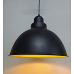 Mylights Siyah İçi Altın Metal Sarkıt Avize Rustik Avize Retro Sarkıt