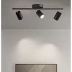 Mylights Siyah Üçlü Panasonıc Led Spot Led Avize Hareketli Başlık Panasonıc Gün Işığı Ampullü Siyah1
