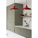 Mylights Tek Fiyatıdır Metal Kırmızı Sarkıt Avize Modern Spor Avize 35cm Salon Mutfak Koridor Cafe Restorant Yatak Odası