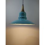 Mylights Turkuaz Bronz Askılı Vintage Retro Rustik Sarkıt Avize - Ahşap - 1