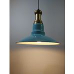 Mylights Turkuaz Yeşil Metal Sarkıt Vintage Avize Bronz Askılı