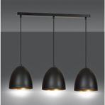 Mylights Üçlü Masa Üstü Retro Metal Sarkıt Avize 60 Cm Kasa
