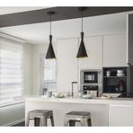 Mylights Vinatge Metal Sarkıt Avize Rustik Avize Siyah İçi Altın
