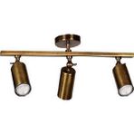 Mylights Vintage Eskitme LED Üçlü Aplik Spot Avize Gün Işığı LED Ampul Dahilidir - Altın - Seçenek 1